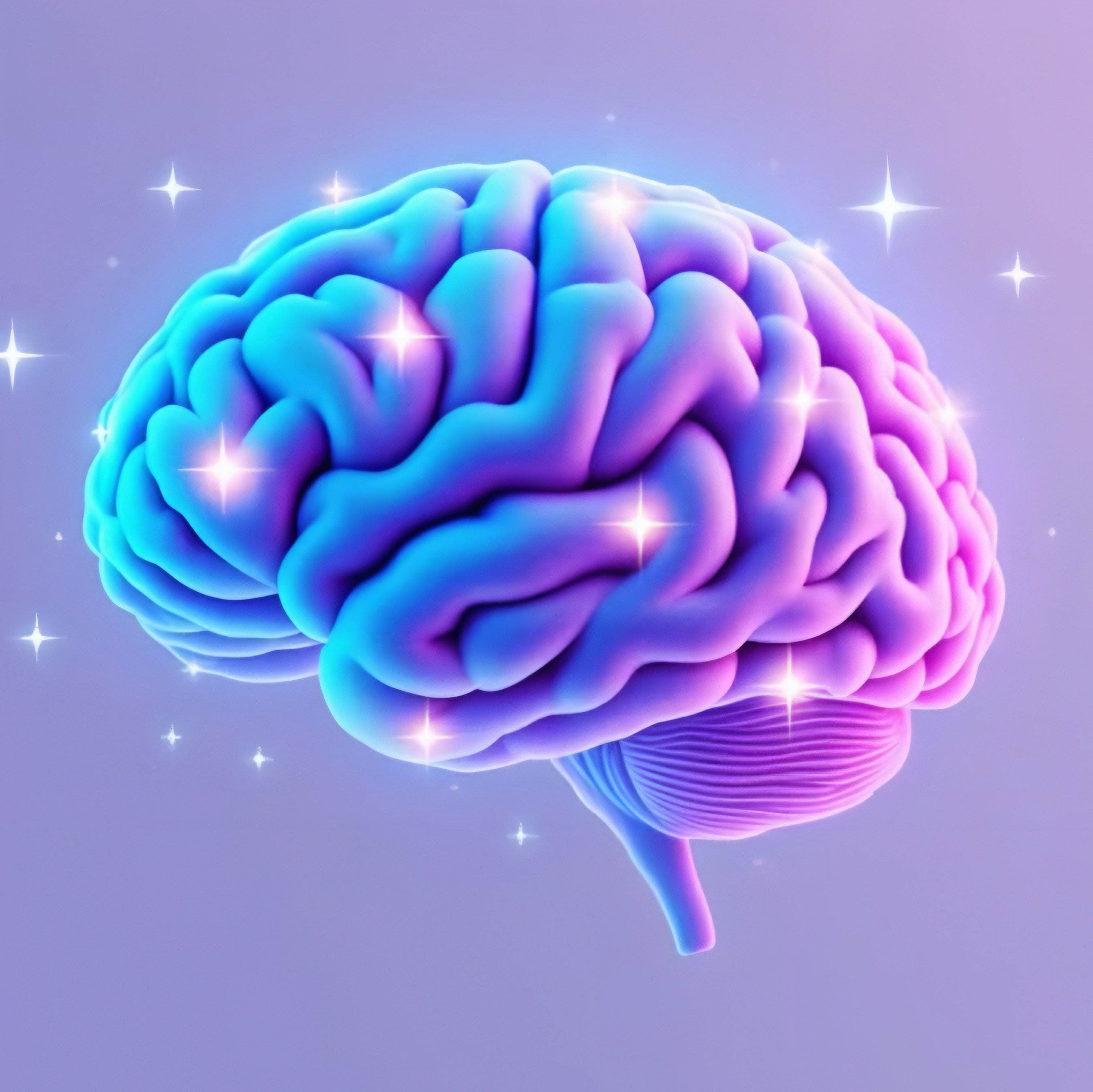 Illustration of the brain at work
